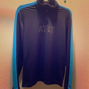 AT&T quarter zip stretch shirt